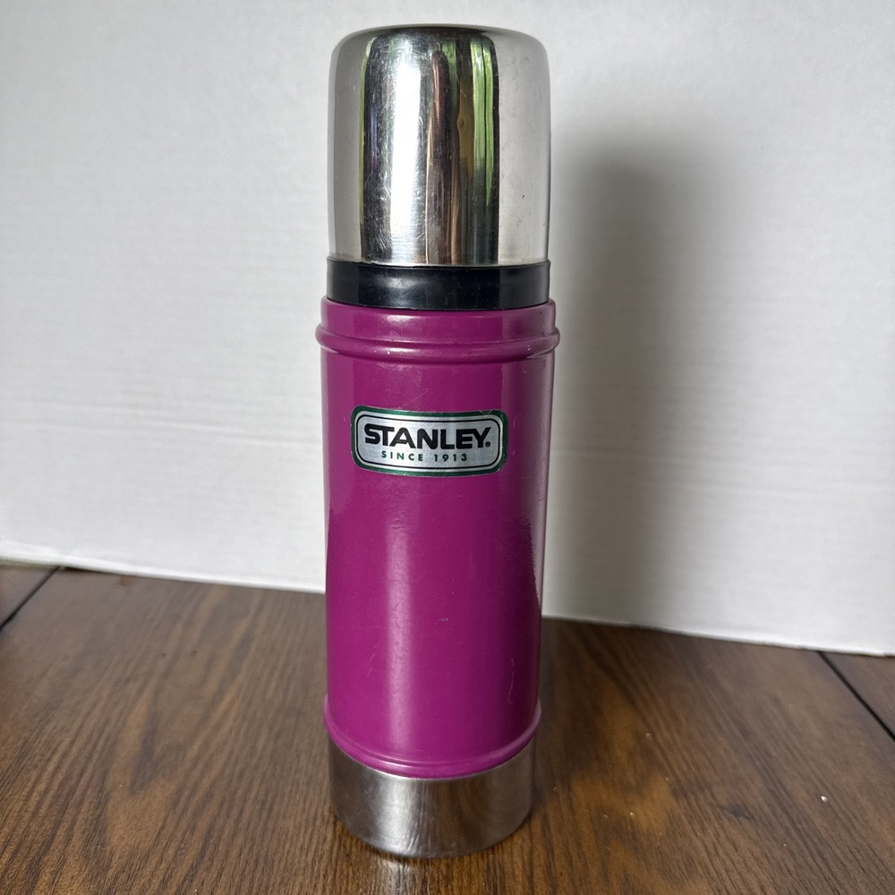 Stanley Pink 16oz Vacuum Bottle Camping Soup Thermos Cup